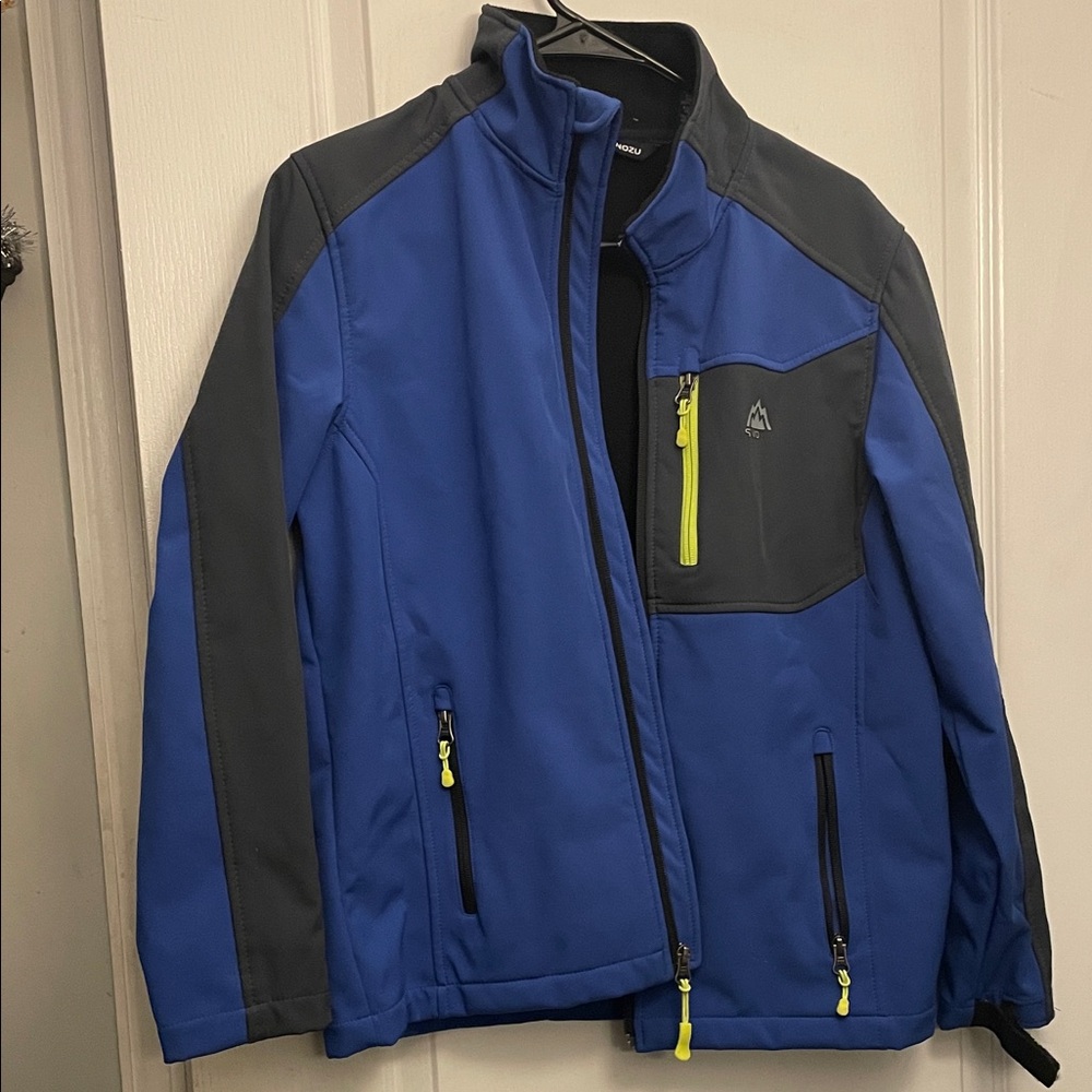 Snozu Blue and Gray Kids Performance Jacket